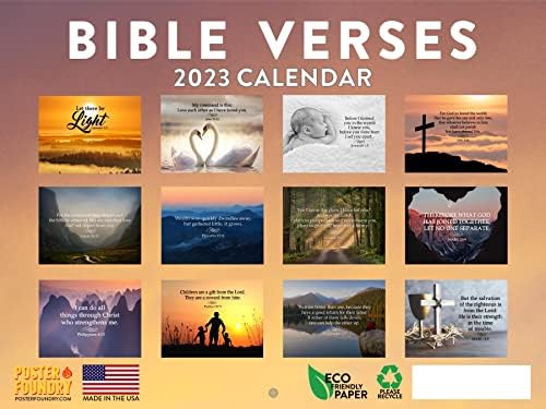 Христијански Подароци За Жени Библиски Стих Календар 2023 Месечен Календар За Закачување Ѕидови Верски Библиски Цитати Инспиративен