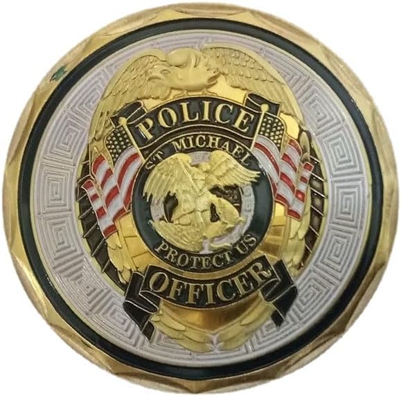 Редок Американски Полициски Воен Предизвик Комеморативна Монета Боја Боја Предизвик Монета