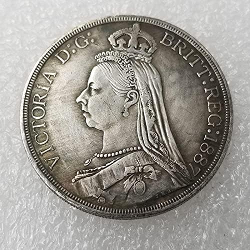 Занаети Британски 1887 Меморијална Монета Монета Сувенир 164коин Колекција Комеморативна Монета