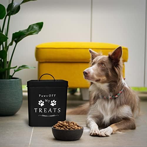Контејнер за храна за кучиња Мераки и контејнер за третмани - латерални рачки и тесни капаци - лажичка - Премиум сјајно црвено милениче