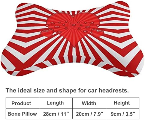Јапонско Срце Знаме Автомобил Вратот перница 2 ПАРЧИЊА Дише Главата Вратот Одмор Перница Универзална Мека Поддршка На Вратот Потпирачот