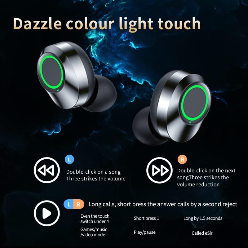 Волт плус Техника безжична V5.3 LED Pro Earbuds компатибилни со вашиот VideoCon Infinium Z40 Pro Lite IPX3 Bluetooth вода и потпетици/намалување