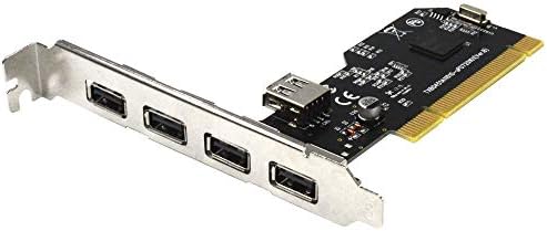 GODSHARK Внатрешна USB 2.0 PCI картичка, 5 порт PCI експанзија до USB 2 контролер на центри за адаптер, голема брзина 480Mbps за