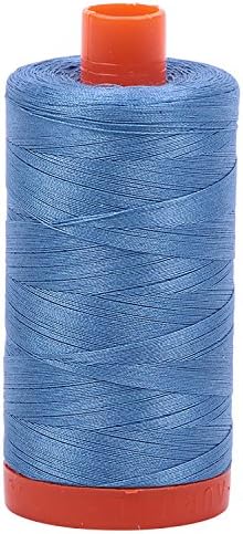 Aurifil памук Mako 50wt 1300m 3-пакет: LT Turquose + Wedgewood + Med Blue