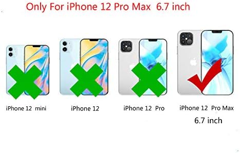 Chirano Case компатибилен со iPhone 12 Pro Max, само за 6,7inch 2020 нови модели, јасни, 4 агли за заштита
