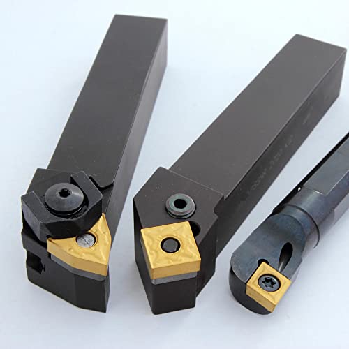Uxcell M4X10-0.7 Поставени завртки за јаглероден челик за карбид Вметнете го држачот на алатката за вртење на струг CNC, 5 парчиња