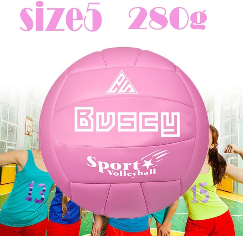 Одбојка на одбојка на Bvscy големина 5 PU кожа мека затворена одбојка на отворено спортско тренинг игра игра топка за почетник,