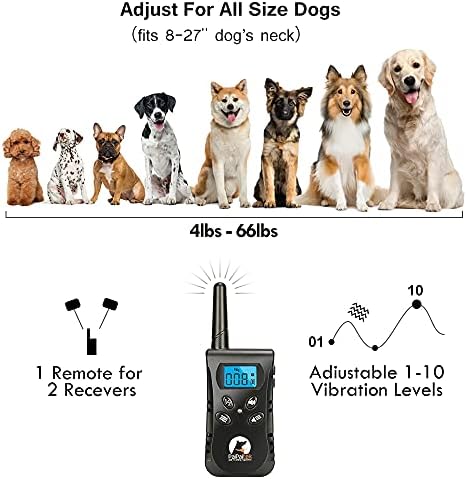 Paipaitek без шок кучиња за обука на кучиња со далечински вибрации јака за бупки за глуви кученца кучиња водоотпорни полнење