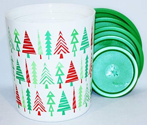 Комплет садови од 5 Канистри Со Еден Допир 5, 8, 12, 17 И 23 Чаши Празник Зелена