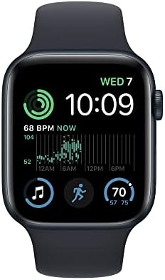 Apple Watch SE [GPS + Мобилни 44mm] Паметен Часовник w/Полноќ Алуминиумски Случај &засилувач; Полноќ Спорт Бенд-S/M. фитнес &засилувач;