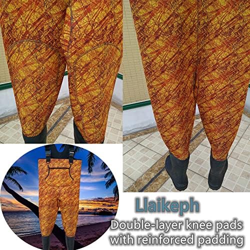 Llaikeph neoprene sbr градите на градите за жени со чизми водоотпорна пожар камо облека за лов на риболов водоотпорен