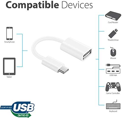 Работи OTG USB-C 3.0 адаптер за JBL Wave 100tws за брзи, верификувани, повеќекратни функции како што се тастатура, палецот, глувци, итн.