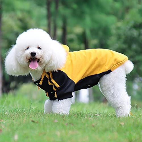 Феимакс кучиња облеки Топло дуксери палто миленичиња зимски качулки џемпери Прилагодлива јакна џемпер кошула за мали средни кучиња кучешки облеки