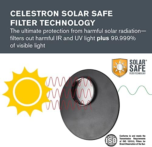 Celestron-EclipSmart Безбедно Затемнување На Сонцето Телескоп Филтер-ISO 12312-2 Во Согласност-Работи Со StarSense Explorer