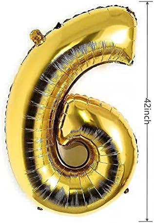 42-Инчен Златен Број Балони, Хелиум Фолија Милат Голем Роденден Дигитален Балон