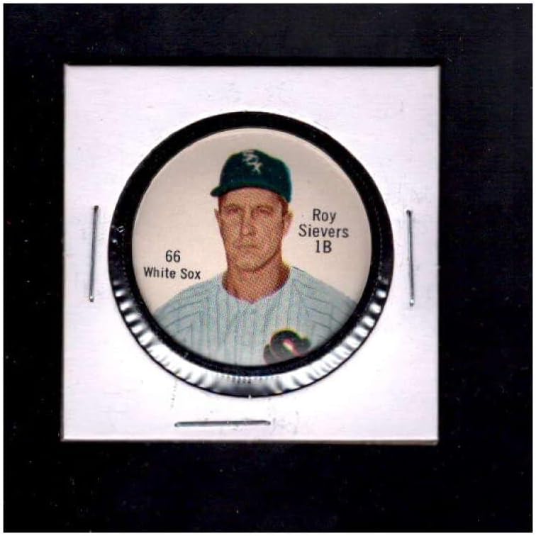 66 Рој Сиверс - 1962 Салада монети Бејзбол картички оценети NM+ - MLB Photomints и монети