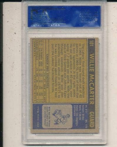 1971 Топс Вили МекКартер 101 ПСА 8 НМ картичка - Непотпишани кошаркарски картички