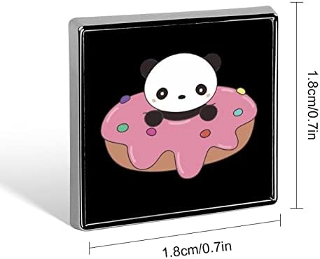 Симпатични крофни и иглички за копче за панда за иглички на плоштад со ранец, симпатични пинови за брош за украси за забави