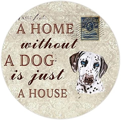 Смешна метална кучиња знаци Плакета Дом без куче е само куќа околу закачалка од врата од домашни миленици со смешно домашно милениче,