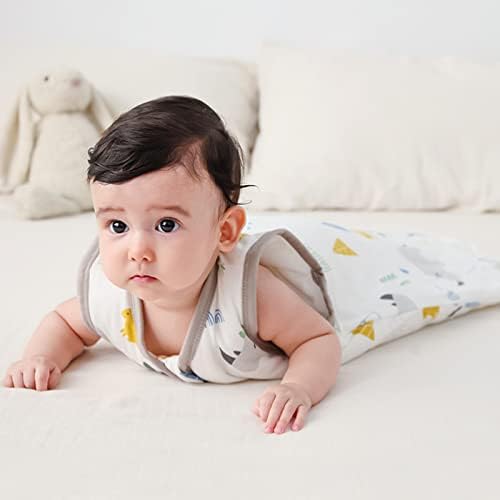 Серафија бебешка вреќа за спиење 0-6 месеци памук 1.5tog носење ќебе бебе за спиење за спиење Удобно дете за спиење за спиење за момчиња