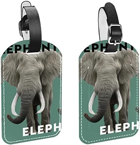 Нацртани ознаки за багаж за слонови со етикети за идентификација на името за куфери за куфери за куфери за приватност за приватност, покритие
