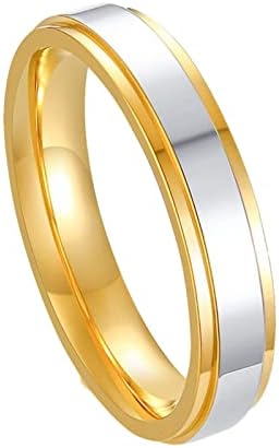 Златен прстен од не'рѓосувачки челик Продажба на сјајни титаниумски челични прстени модни простории прстени за момчиња