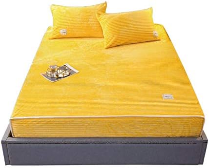 Cujux кревети за двојно кревет цврста боја на кревет за квалитетен кревет за кревет со еластично домашно ќебе за корица за кревет