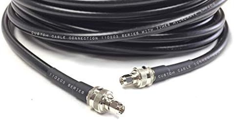 Прилагодена кабелска врска 25 стапала SMA машко до SMA машки LMR400 пати микробранова печка 50 ом кабел за ниско губење на антена за радио,