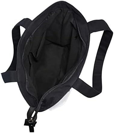 Vnurnrn Canvas Tote торба, чанти за затворање на патент за затворање на чанти за еднократна употреба на платно чанта за чанти