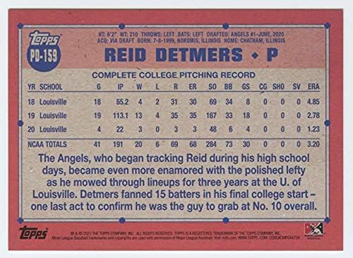 2021 Topps Pro деби #PD-159 Reid Detmers AZL Angels RC RC Rookie Baseball Trading Card