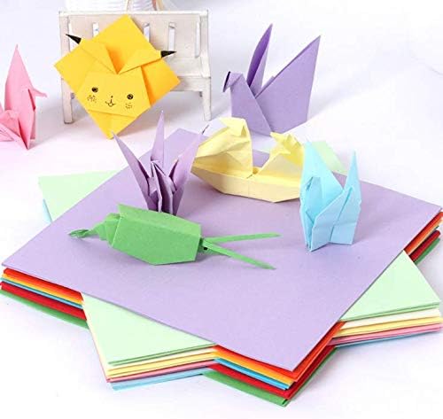100 чаршафи A4 10 обоени оригами хартија рачно изработена хартија за преклопување на правоаголник рачно занаетчиски занаетчиски хартија за боја за деца за деца и зана