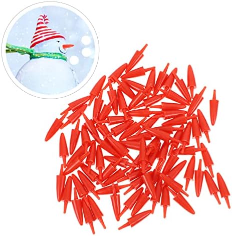 Јарноу 300 парчиња црвен нос Санта играчки Рождејство играчка DIY пластични носеви снежен човек морков нос снежен човек нос