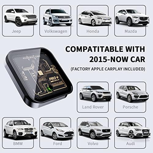 Foebus Link Carplay Безжичен Адаптер Јасен Капак USB Apple Carplay Безжичен Dongle 2023 Конвертирај Жичен Во Безжичен Carplay Од 2015-2023