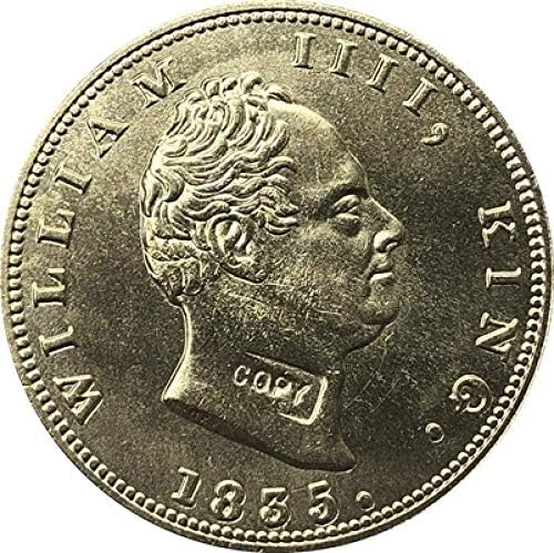 Предизвик Монета 1835 Индија-Британски 2 Мохур Монети Копија 32мм Копија Подарок За Него Монета Колекција