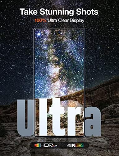 ТОРАС [2+1 Пакет] За Samsung Galaxy S23 Ултра Екран Заштитник со Заштитник На Објективот На Фотоапаратот, Заоблен ПЕТ Филм Со Целосна Покриеност,