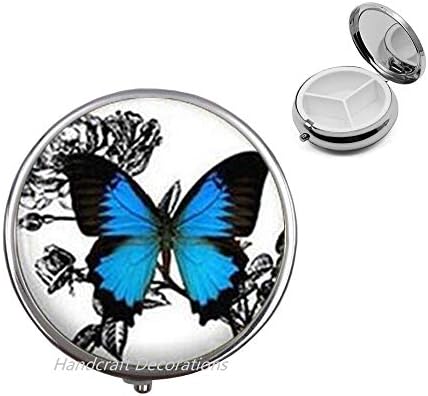 Пеперутка Пилула Кутија, Пеперутка Шарм, Инсекти Пилула Кутија, Пеперутка Пилула Случај Пеперутка Накит Погоден За Носење Уметност