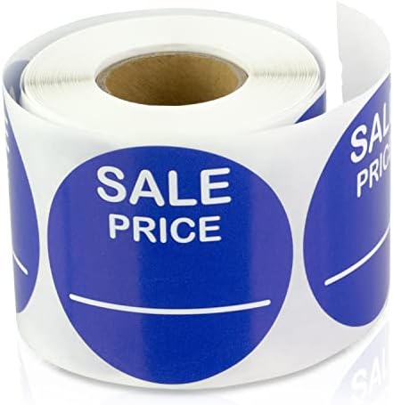 Канцелариимарт етикети Претходно Печатени Сини Налепници За Продажна Цена Налепници За Цени / Етикети За Цени, Висок Сјај &засилувач;