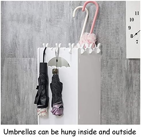 Штари за чадор за чадор, држач за чадор, чадор стои чадор штанд бел компактен, користен за кутија за чадори за домашни хотели, кутија за чадори,