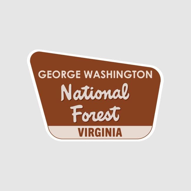 фаграфикс Џорџ Вашингтон Национална Шума Налепница Налепница Самолепливи Вирџинија Ва Кампување Пешачење Истражуваат 4.00 Широк