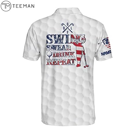 Теман персонализираше смешни кошули за голф за, луди голф кошули за мажи, забавни голф кошули со краток ракав поло за тим.