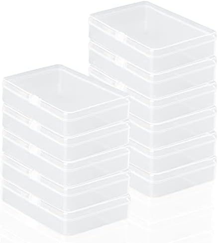 Исчистете Ги Пластичните Контејнери За Складирање Монистра Празна Кутија За Мини Контејнери За Складирање,12 Пакети Пластични Контејнери за