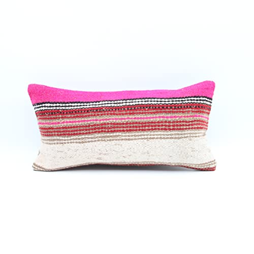 Фрли мини килим перница 8x16 инчи модерна шарена xsmall перница шарена бохо дизајн турски стол перница мала трендовски облик на перница племенска перница