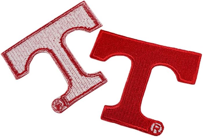 Зачудувачки лепенка за лого на букви во црвена боја за персонализирање на облеката и додатоците | Ironелезо на закрпи писма | Закрпи