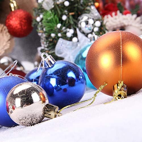 Vpogn 24 пакет 1.57 Мали божиќни украси за божиќни топки Божиќни дрвја топки Божиќна декорација за декорација на свадбени венчавки