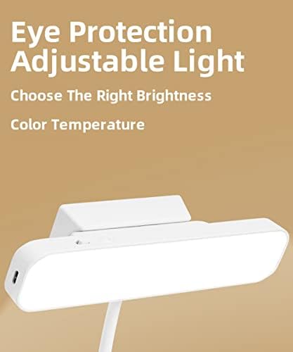 Ctydd Desk LAMP LED USB -светла за полнење светло за полнење светло за читање Светло со ламба за табела за држач за пенкало