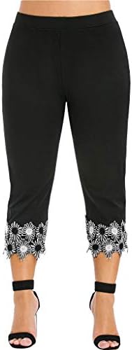 Познати панталони за јога TIK_TOK, плус големина на капри за лепки за женски теретани за компресија хеланки плен лифт тексас џегингс…