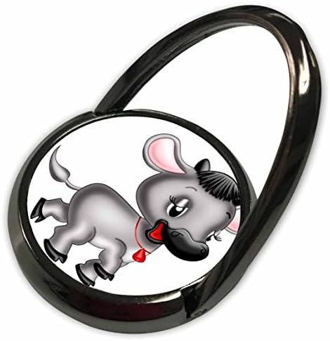 3drose Симпатични илустрации - Симпатична црна крава со илустрација на црвено bellвонче - Телефонски ringsвони