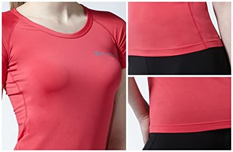 TSLA 2 пакуваат кошули за вежбање на жени, суви кошули со кратки ракави, активен спортски вежба за вежбање салата за теретана