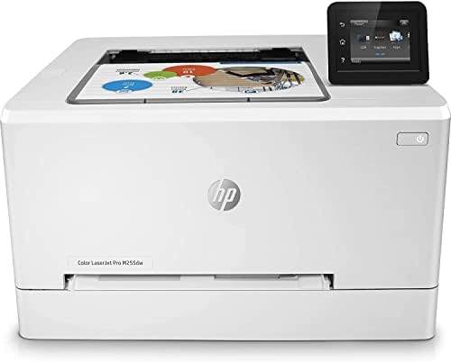 HP Color Laserjet Pro M255DW безжичен ласерски печатач со една функција, само бел - 2,7 екран на допир во боја, 22 ppm, 600 x 600 dpi, 8,5 x 14, автоматско дуплекс печатење, Етернет
