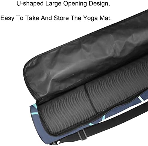 Лаијухуа Јога Мат торба, двојни патенти јога теретана за жени и мажи - мазни патенти, големи отвори и прилагодливи ленти во форма